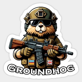 Tactical Groundhog Sticker